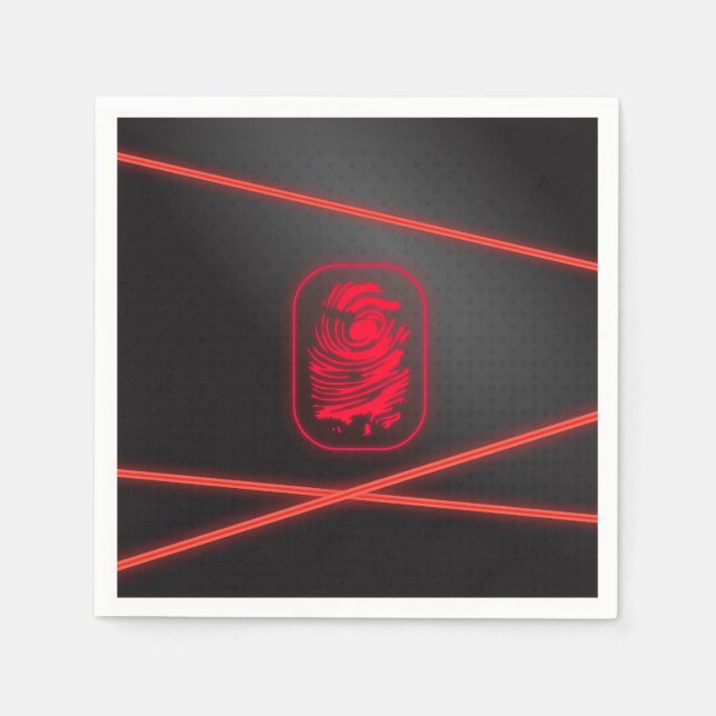 Guardanapo De Papel Placas laser do Spy Party (Frente)