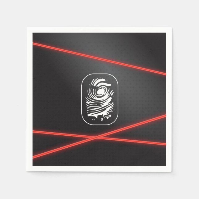 Guardanapo De Papel Placas laser do Spy Party (Frente)