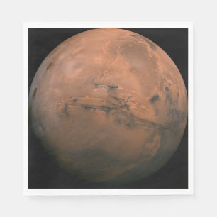Guardanapo De Papel Planeta Marte Valles Marineris Astronomia Papel