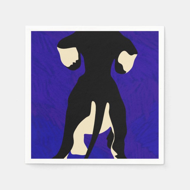 Guardanapo De Papel Plano de fundo azul (Frente)