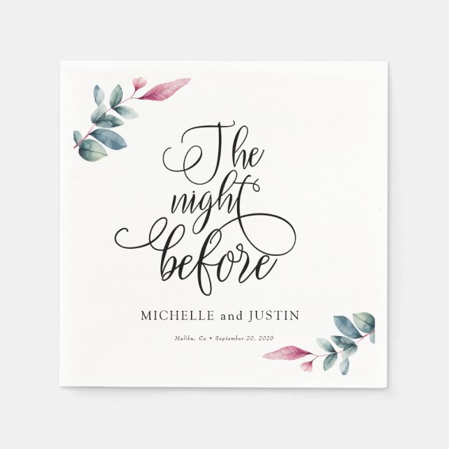 Guardanapo De Papel Plano de Jantar de Ensaio de Roteiro Simples Sinal (Frente)