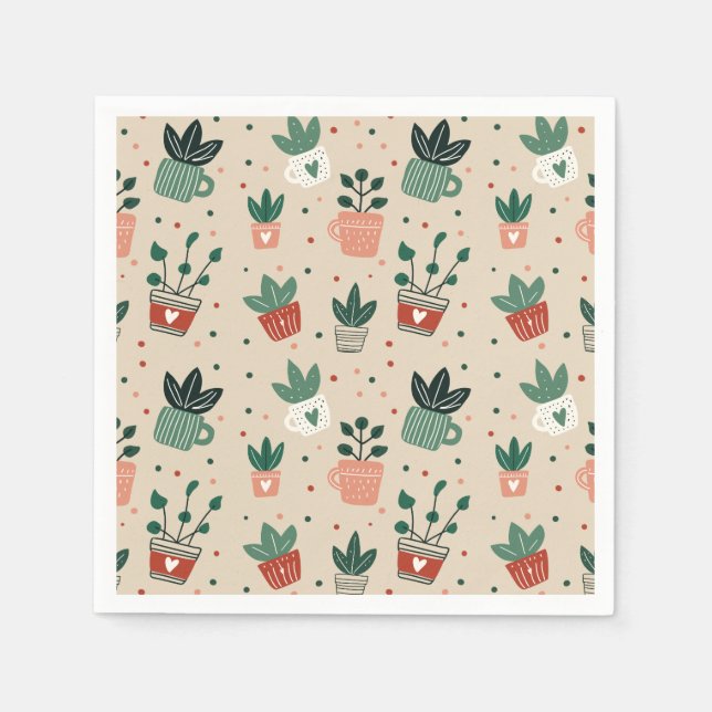 Guardanapo De Papel Plant Lover Paper Napkins (Frente)