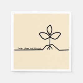 Guardanapo De Papel Plant napkin