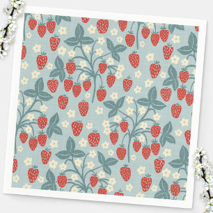 Guardanapo De Papel Planta de Morango Vintage