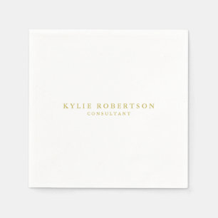 Guardanapo De Papel Planta de tendências profissionais de cores branca