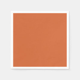 Guardanapo De Papel Plantação sólida de abóbora laranja