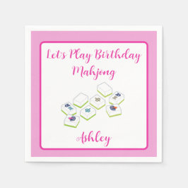 Guardanapo De Papel Play Birthday Mahjong PERSONALIZE