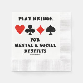 Guardanapo De Papel Play Bridge For Mental Social Benefits Card Suits