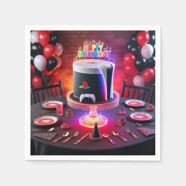 Guardanapo De Papel Play Station 5 Party Napkins (Frente)