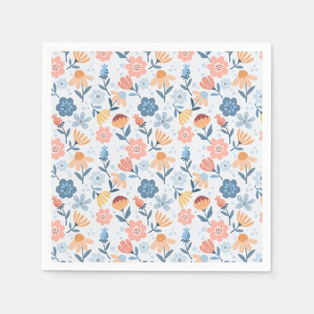 Guardanapo De Papel Playful Floral Pattern Napkins (Frente)