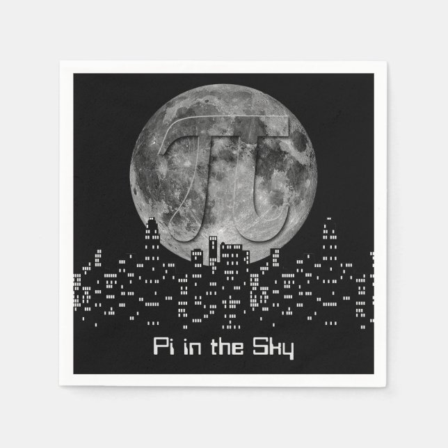 Guardanapo De Papel Plena Lua Pi No Céu (Frente)