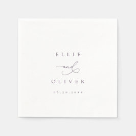 Guardanapo De Papel Plum Purple Boho Casado Moderno Cocktail I