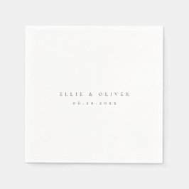 Guardanapo De Papel Plum Purple Boho Casamento Moderno Cocktail