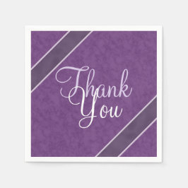 Guardanapo De Papel Plum Purple Obrigado