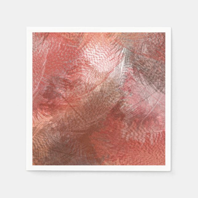 Guardanapo De Papel Plume rouge (Frente)