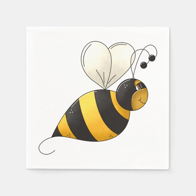 Guardanapo De Papel Plump Bee Paper Napkins (Frente)