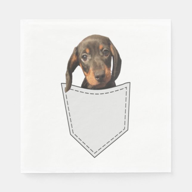 Guardanapo De Papel Pocket Dog Dachshund (Frente)