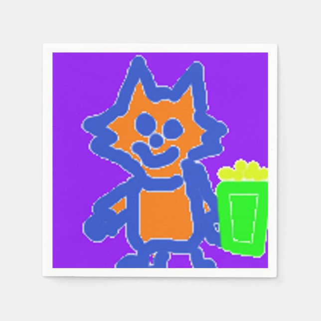 Guardanapo De Papel Pocorn Anime Paper Napkins (Frente)