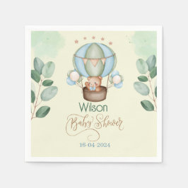 Guardanapo De Papel podemos esperar chá de fraldas urso