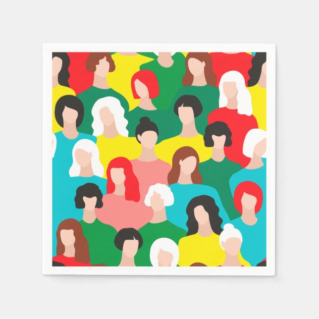 Guardanapo De Papel Poder das raparigas (Frente)