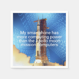 Guardanapo De Papel Poder de computação do Apollo 11