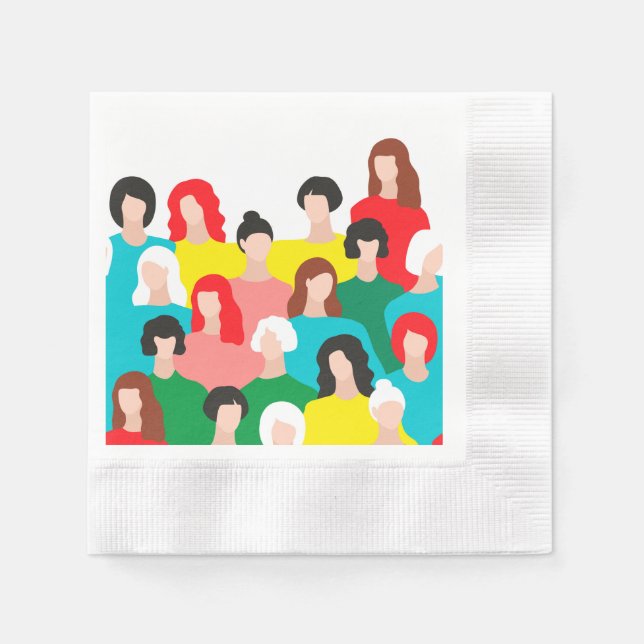 Guardanapo De Papel Poder feminino (Frente)