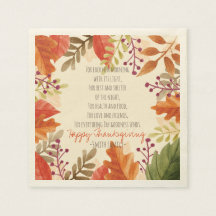 Poema de Ação de Graças. Feliz Ação de Graças. Per