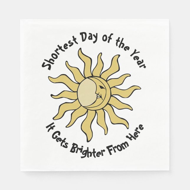 Guardanapo De Papel Poema do Solstício de inverno (Frente)