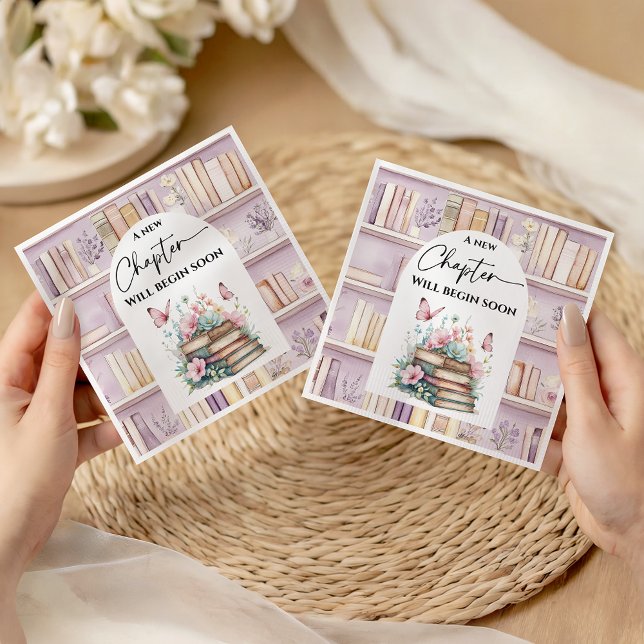 Guardanapo De Papel Poetcore New Chapter Girl Pink Book Baby Shower (Criador carregado)