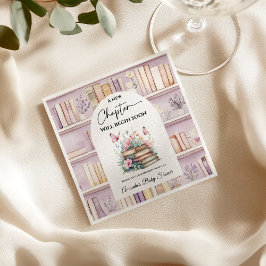 Guardanapo De Papel Poetcore New Chapter Pink Girl Book Baby Shower