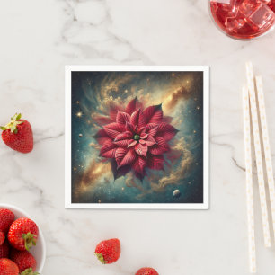 Guardanapo De Papel Poinsettia Celestial Dissociação Festiva