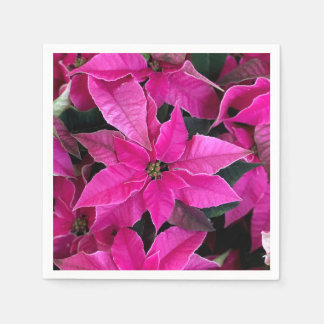 Guardanapo De Papel Poinsettia Rosa Escura