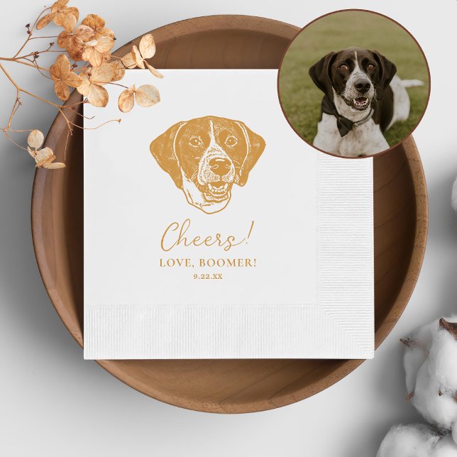 Guardanapo De Papel Pointer Dog Personalised Cheers (Criador carregado)