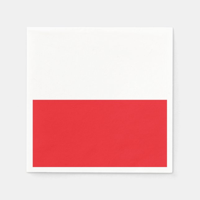 Guardanapo De Papel Poland flag (Frente)