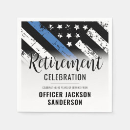 Guardanapo De Papel Polícia da Polícia - Parte de Aposentadoria