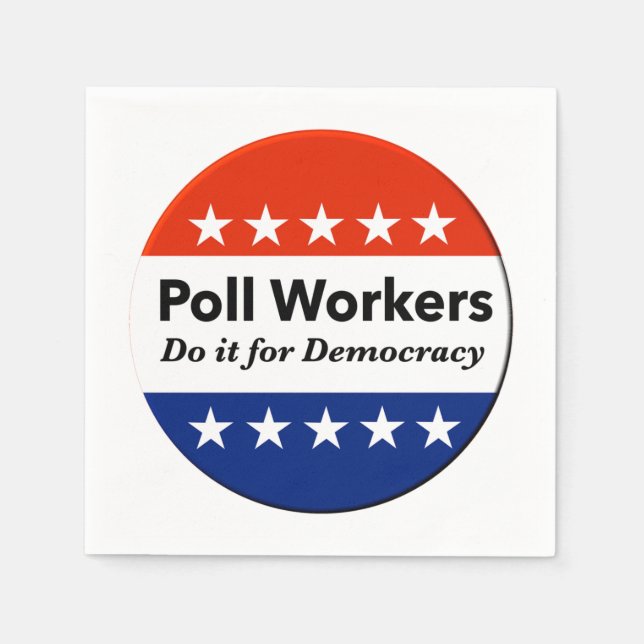 Guardanapo De Papel Policiais Fazem Isso Pela Democracia (Frente)