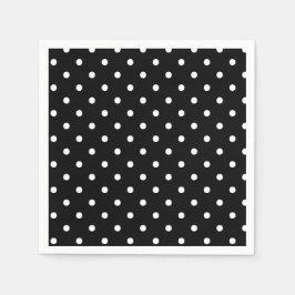 Guardanapo De Papel Polkadots B&W