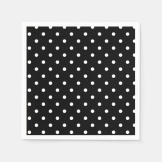 Guardanapo De Papel Polkadots B&W