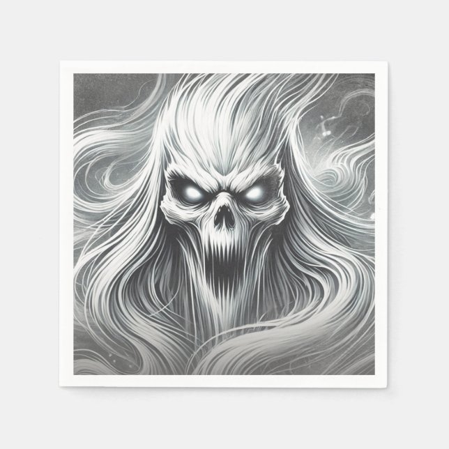 Guardanapo De Papel Poltergeist Ghost Halloween Festa Assustadora Grit (Frente)