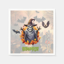 Guardanapo De Papel Pomar de Abóbora de Halloween
