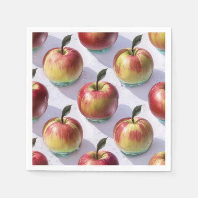 Guardanapo De Papel Pomar Red Apple Harvest Paper Napkins (Frente)