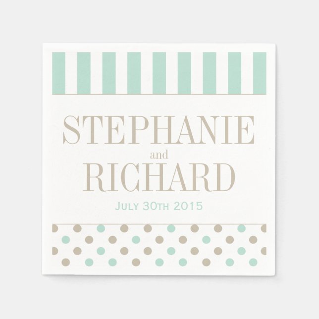 GUARDANAPO DE PAPEL PONTA BISQUER PONTOS STRIPES PAPEL (Frente)