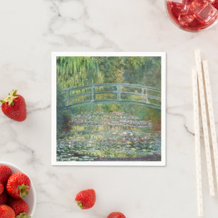 Guardanapo De Papel Ponte Japonesa de Claude Monet Arte de Nenúfar
