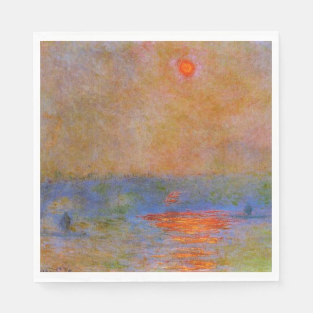 Guardanapo De Papel Ponte Waterloo, Luz do Sol no Nevoeiro, (Frente)