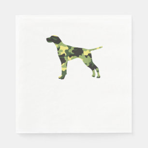 Guardanapo De Papel Ponteiro alemão Shorthair _ Camouflage Silhouet
