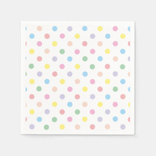 Guardanapo De Papel Pontos Bolha Pastéis Suaves