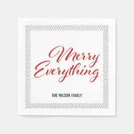 Guardanapo De Papel Pontos brancos pretos Borda Feliz tudo