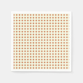 Guardanapo De Papel Pontos de Terracotta Modernos do meio século