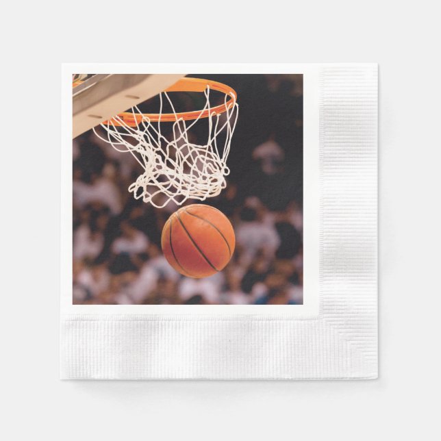 Guardanapo De Papel Pontuação de Basquetebol (Frente)