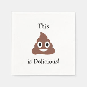 Guardanapo De Papel Poo Emoticon Personalizável